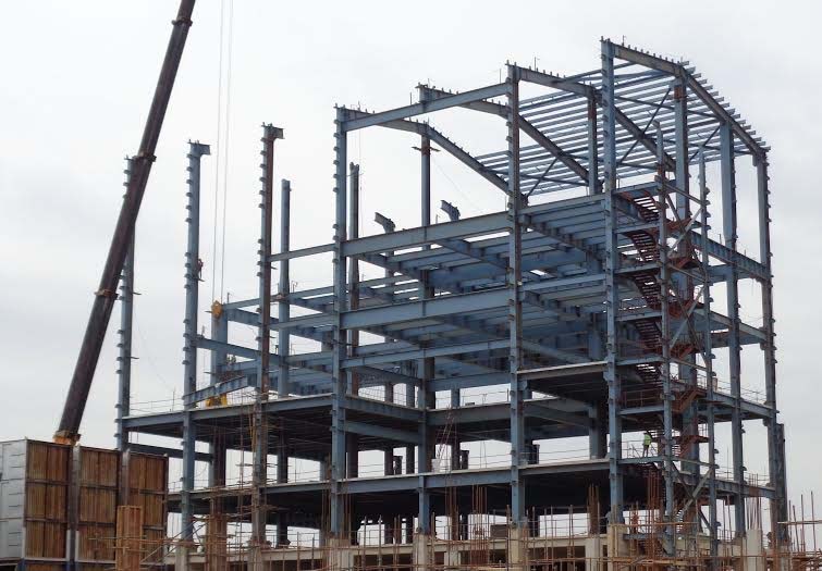 Erection of Saf building